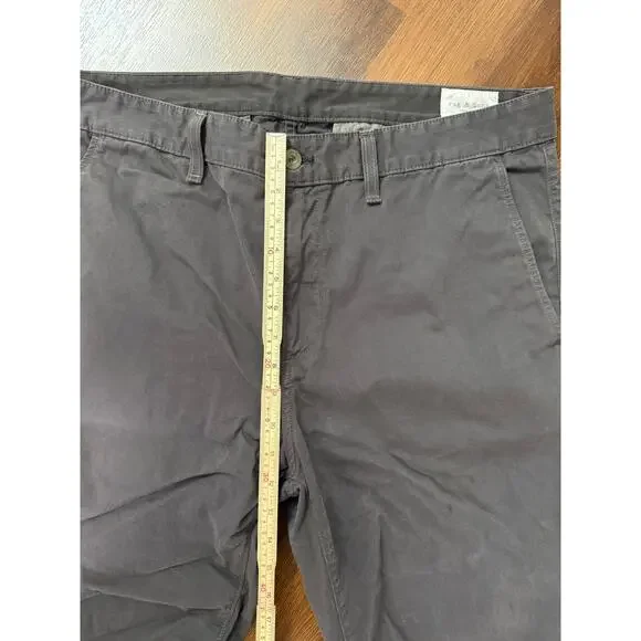 Rag & Bone Men's Fit 2 Slim Chino Pants Gray Sz 38 Business Casual Preppy Cotton - Picture 4 of 6